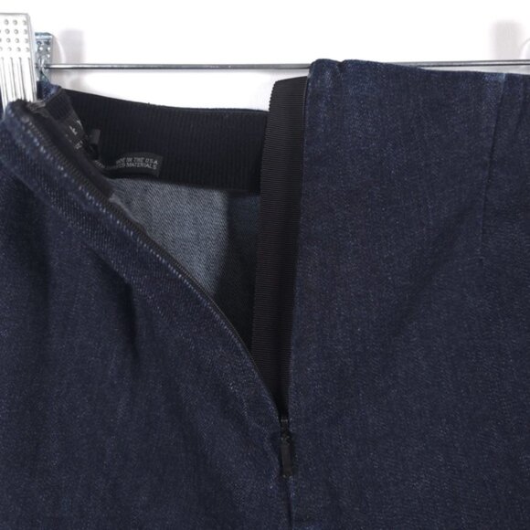 rag‎ & bone USA MADE Back Zip Pants Jeans High Rise Semi Flare Dark Blue Size 8 - Picture 7 of 9